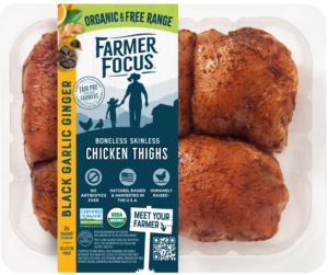 Black Garlic Ginger Seasoned Organic Chicken Thighs