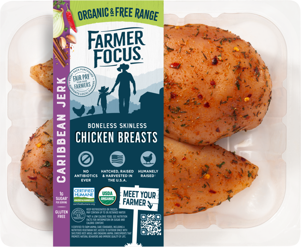Caribbean Jerk ﻿Seasoned Organic Chicken Breast