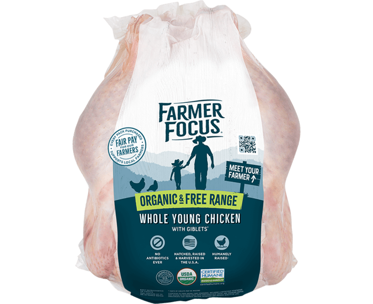 Chicken - Whole Bird - Certified Organic - Pasture Raised