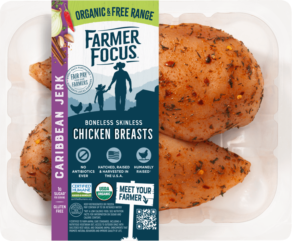 Caribbean Jerk Seasoned Organic Chicken Breast